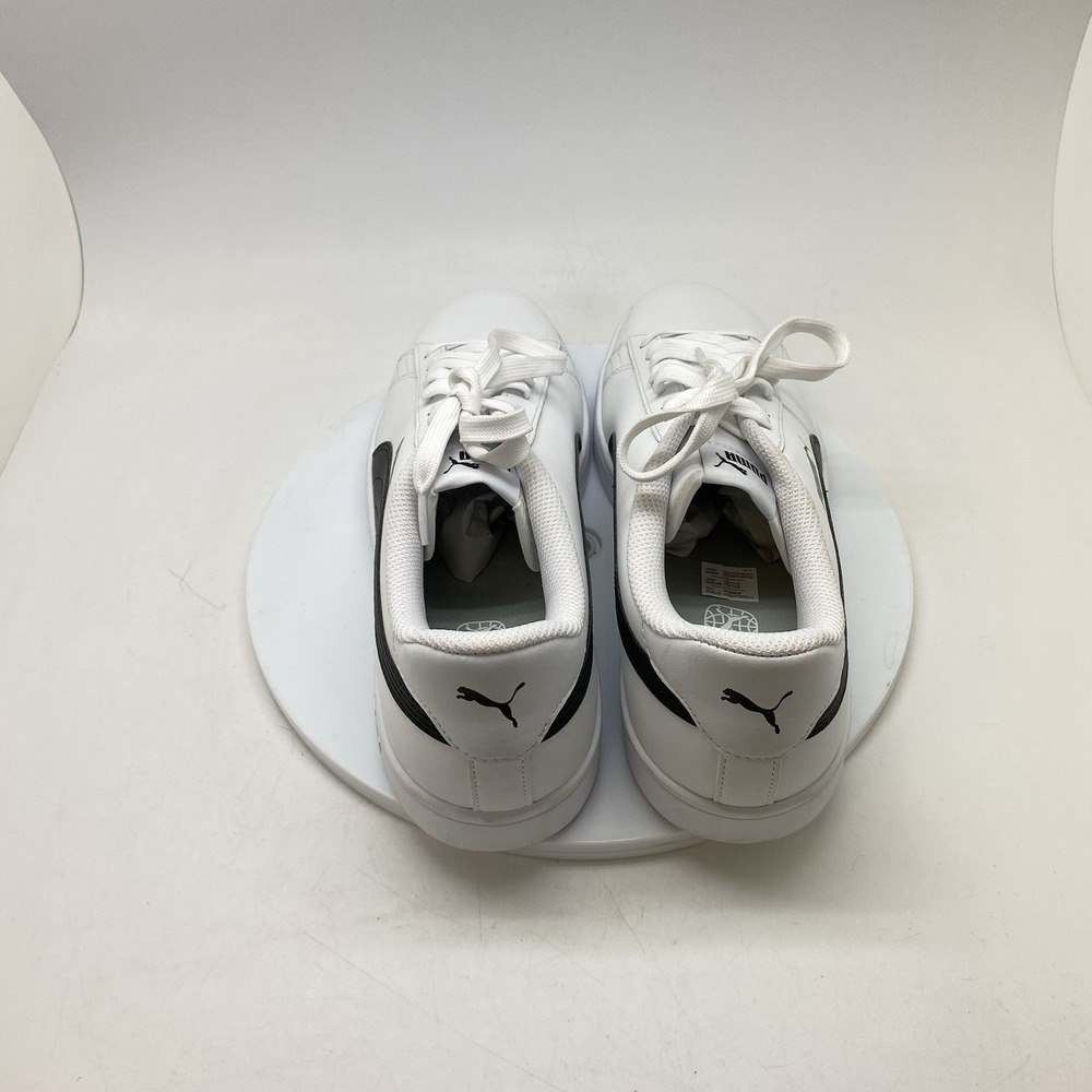 Puma Smash Sneakers Mens 11.5 V2 L 365215-01 White Leather Lifestyle‎ Casuals - Picture 5 of 10